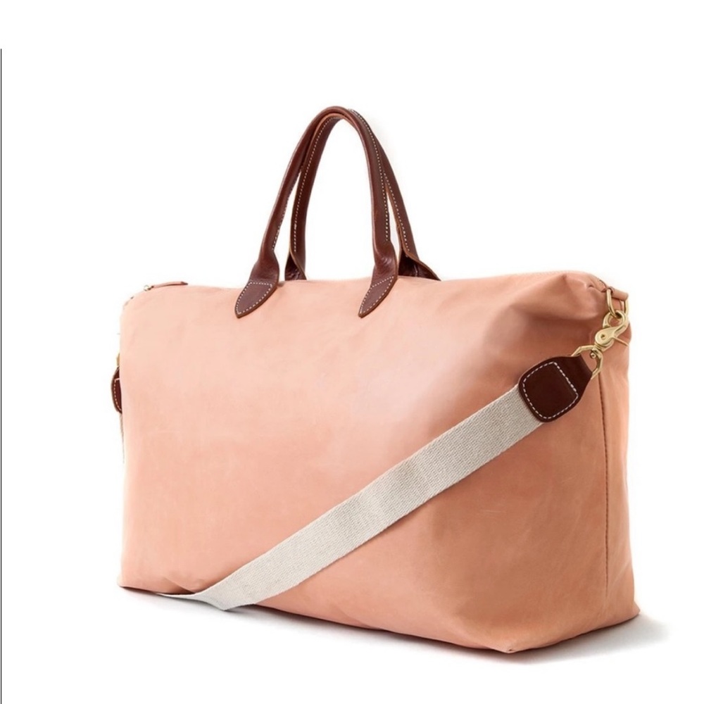 ISO Clare V. Weekender Bag Salmon